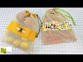 Drawstring produce project bag   easy sewing diy gift idea