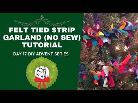 Video: How To Make A Simple And Elegant Felt Garland