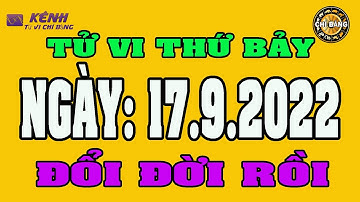 TỬ VI HÀNG NGÀY 17 THÁNG 9 NĂM 2022  CỦA 12 CON GIÁP