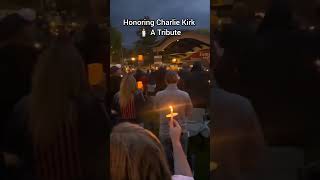 Honouring Charlie Kirk 🕯️A Tribute #charliekirk #tribute #memorial #rip