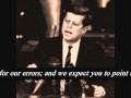 President john f kennedys speech warning us