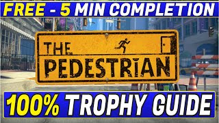 The Pedestrian 100% Trophy & Achievement Guide | Free PS Plus Extra Game - 5 Min Completion!