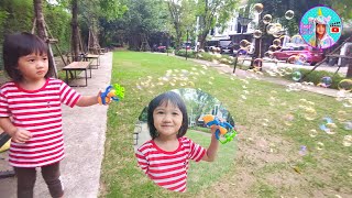 เฌอเบ็ท เล่นปืนยิงลูกโป่ง BUBBLE GUN ฟองเยอะมาก screenshot 2