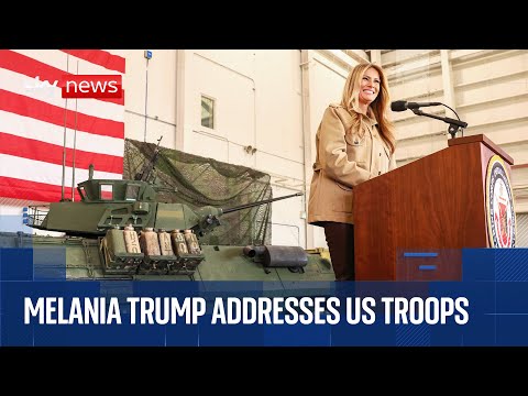Melania Trump and Usha Vance address military families in North