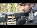 Elite force camandoes in action with lmg  by south asian bonds