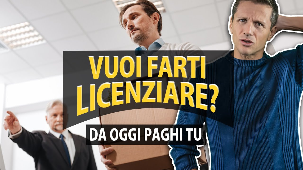 VUOI FARTI LICENZIARE? Da oggi paghi tu | avv. Angelo Greco