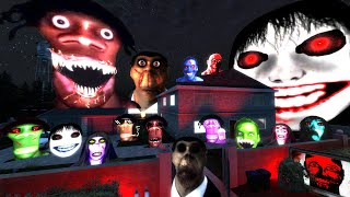 Tornado Haunted House, Yoshie, Obunga, Rosalia, Aughh Juandale Family Nextbot Chase Gmod