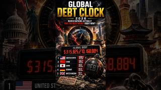 🌍 Global Debt Clock 2026 — Which Countries Owe the Most Money?#shortvideo