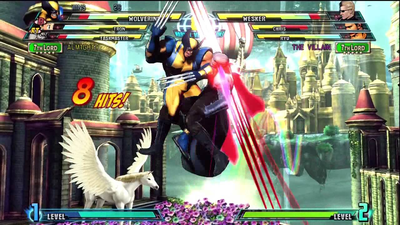 MARVEL VS CAPCOM 3-RANK UP BATTLE-27 GAME WIN STREAK-COMMENTARY ...