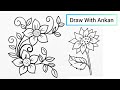 Decorative kolka drawing easy tutorial step by step || Easy drawing steps watch &amp; learn