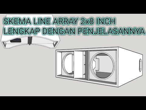 #skema_3d || SKEMA BOX LINE ARRAY 2x8 inch LENGKAP DENGAN ...