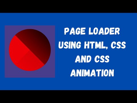 Page Loader Using HTML, CSS and CSS Animation | NSCODE