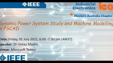 Dynamic Power System Study and Machine Modelling in PSCAD