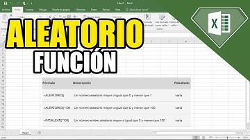 Como crear Numeros Aleatorios e intervalos Aleatorios en Excel 2022