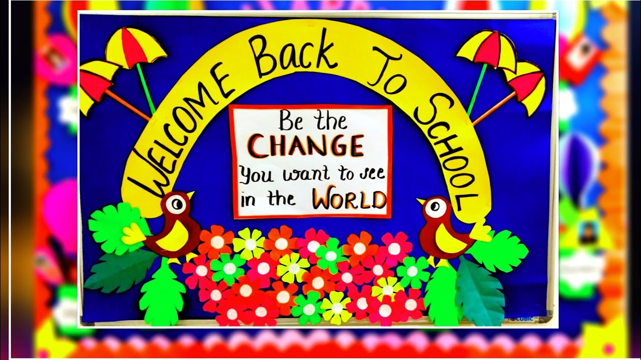 Welcome Back To School Bulletin Board Ideas Welcome Bulletin Boards Youtube