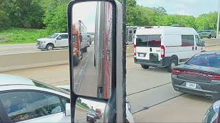 Effingham  IL. 57 an 70 split traffic jam