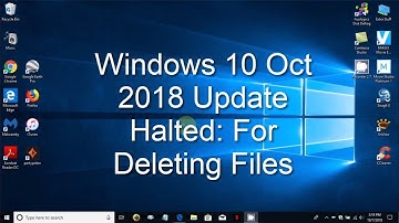 Windows 10 Oct 2018 Update Personal Files Deleted!  What Happen?