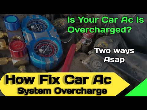 how to reduce freon in car ac system | How To Fix Overcharge Ac In Car | Ac Overcharged Fix