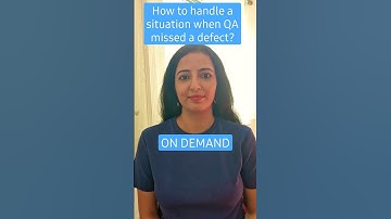 How To Handle A Situation When QA Missed A Defect? #softwaretesting #interviewquestions #testers