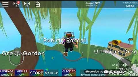 Roblox shouting simulator how to walk on air glitch!