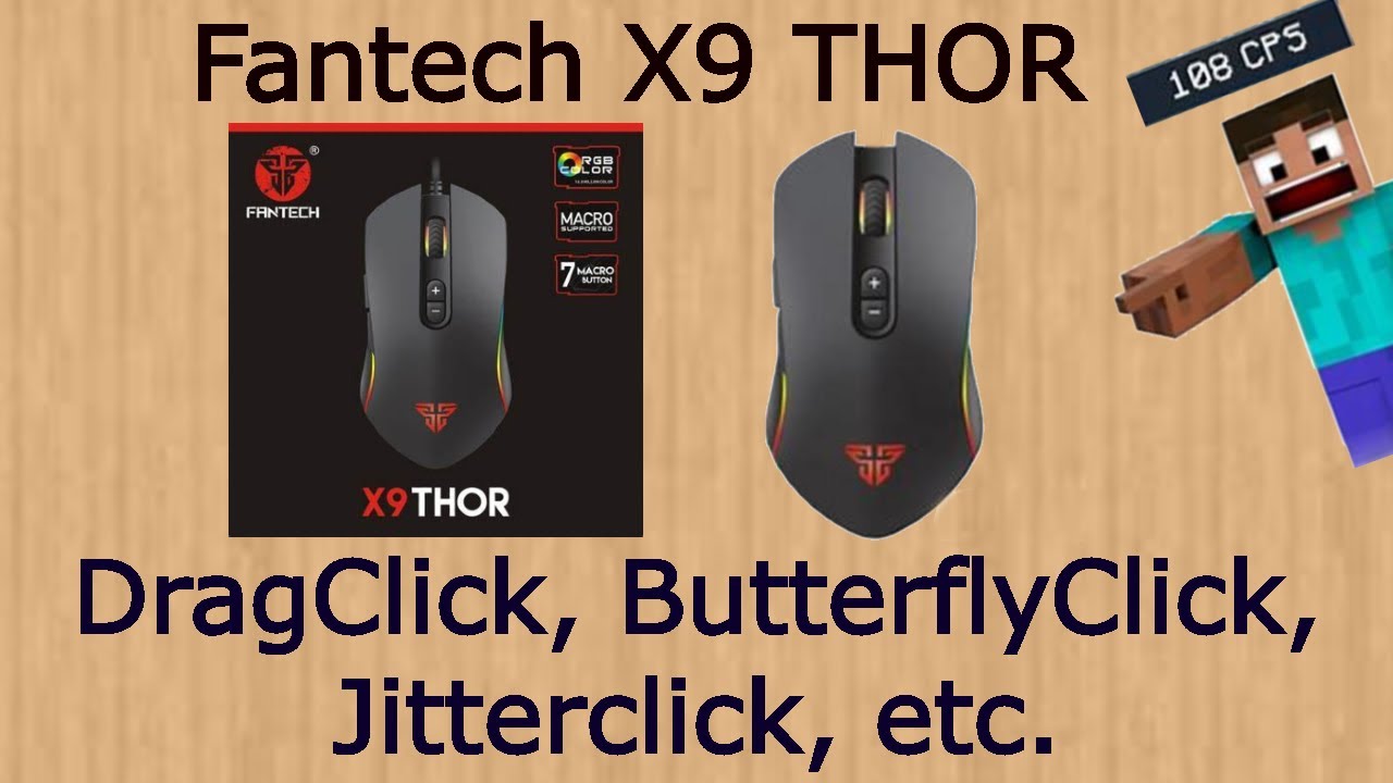 Every clicks on Fantech X9 Thor , Dragclick, Butterflyclick High cps
