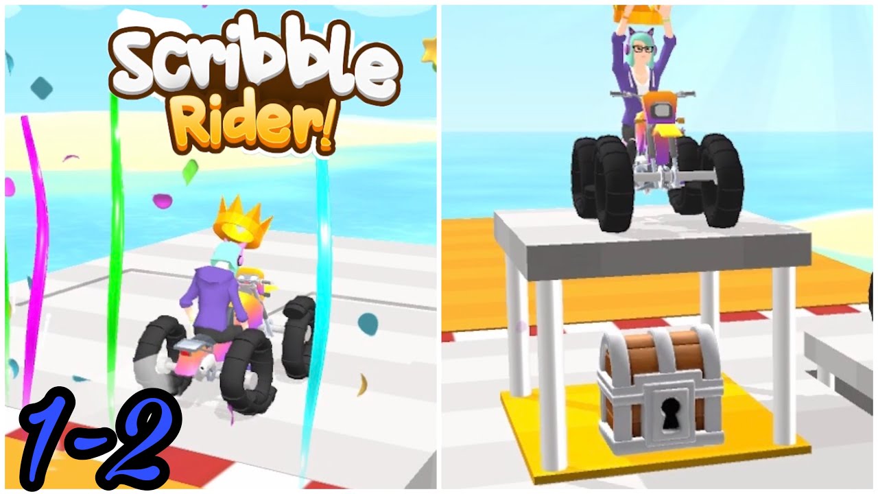 Scribble Rider- Gameplay Level 1-2 - YouTube