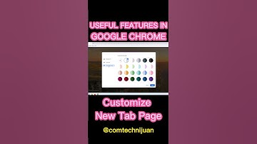 Customize New Tab Page in Google Chrome #shorts