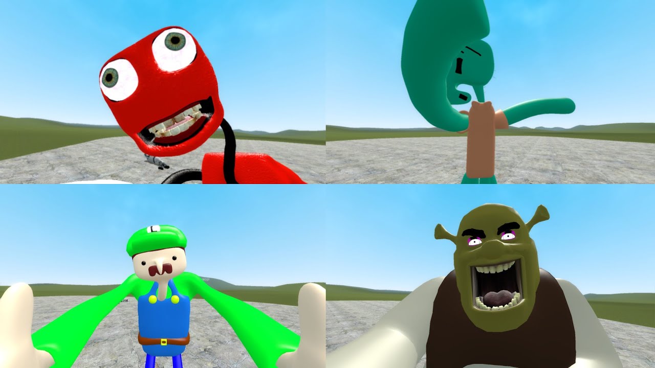 3D nextbots all jumpscares and death compilation