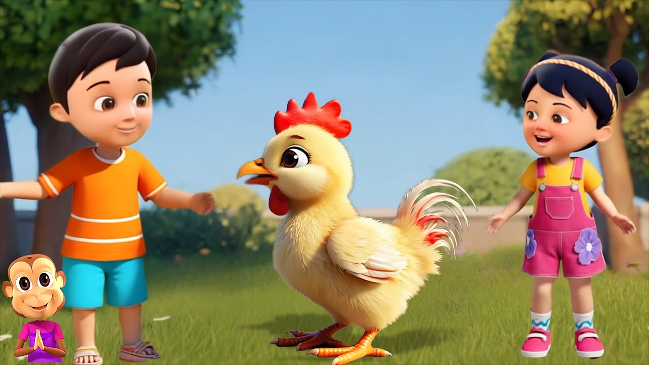 Kukdoo Koo Animal Sound Song, कुकडू कू गाना, Kalu Madari Aaya, Hindi Baby Educational Cartoon Songs