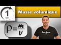  la masse volumique  1 minute pour comprendre 