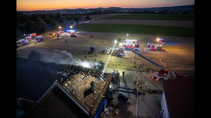 News-Clip: Bauernhof neben Flughafen geriet in Brand
