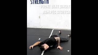 Loaded Stretching [Upper Arm] - Prone Bent Single Arm Pec Stretch