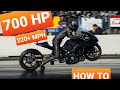 What goes into building a 220 mph motorcycle...