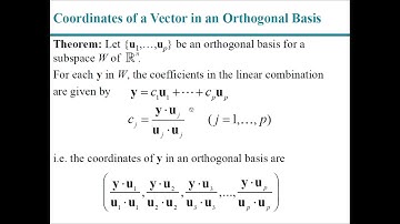 Chapter 6 : 6.3 Gram-Schmidt Orthogonalization