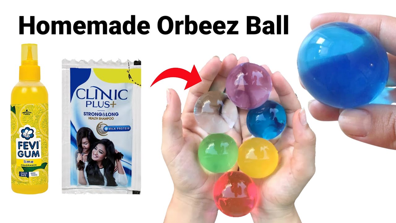 How to make orbeez with Glue and shampoo/DIY colourful waterballs/Easy