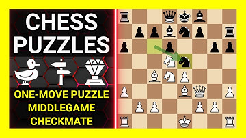 Chess Puzzles to Practice. Themes: One-move puzzle, Middlegame, Checkmate. Learn Chess