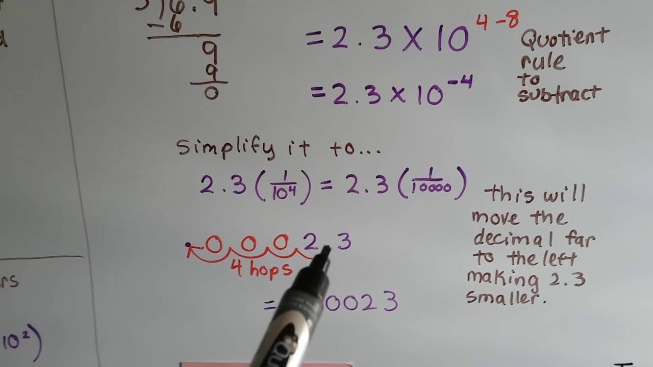 Algebra I #5.4b, Multiply or Divide with Scientific notation