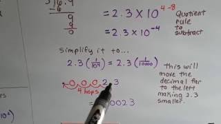 Algebra I #5.4b, Multiply or Divide with Scientific notation