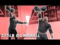 275LB DUMBBELL PRESS | ONE HANDED 215LB DUMBBELL CLEAN AND PRESS | WITH ROB KEARNEY