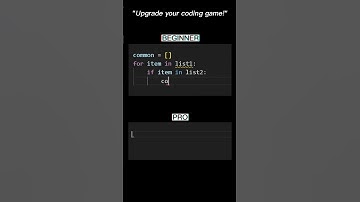 Beginner😅 vs Pro😎: Find Common Ground Python #python #programming #coding #shorts #trending #youtube