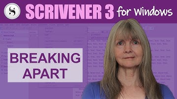 Scrivener 3 for Windows: Two Ways to Split Your Document