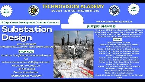 Electrical Design | 15 Days Job Oriented Recorded Course | Including 3 Softwares | Only @30% Pricing