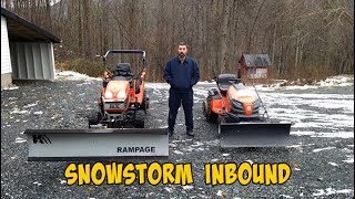 Winter Storm Inbound! Time to get the plows ready.