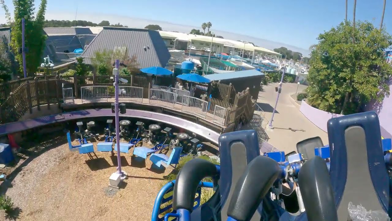 Tidal Twister Operations and On-Ride | 4K 60fps | Horizon Skywarp Coaster | SeaWorld San Diego 2022
