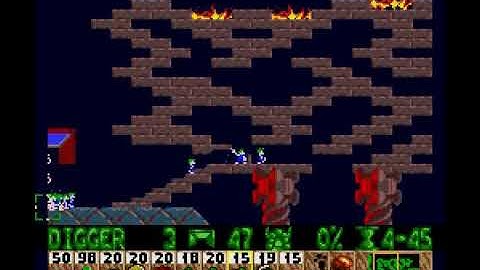 Tricky 09 Where do You see Lemmings? - 2223 Frames (Lemmings Genesis TAS)