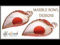 Marble painted designer bowls by arvind handicrafts jodhpur