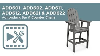 POLYWOOD® ADD601 & AD602 Series Assembly Video