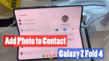 How to Add Photo to Contact in Samsung Galaxy Z Fold 4 – Find Contact Settings