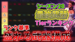 【最新武器Tierランキング】シーズン20武器ランキングをソロランク基準でご紹介！最強武器はこれだ！【ゆっくり実況】【Apex Legends】