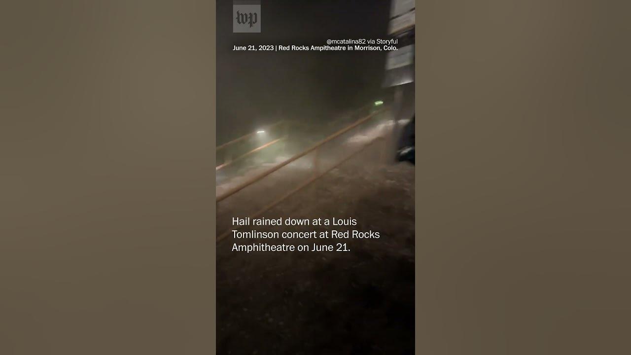 Louis Tomlinson fans flee Red Rocks concert in Colorado as hail